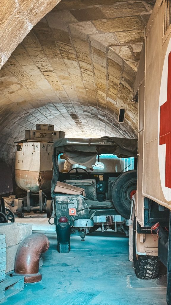 Ekspozycja w National War Museum w Forcie St Elmo