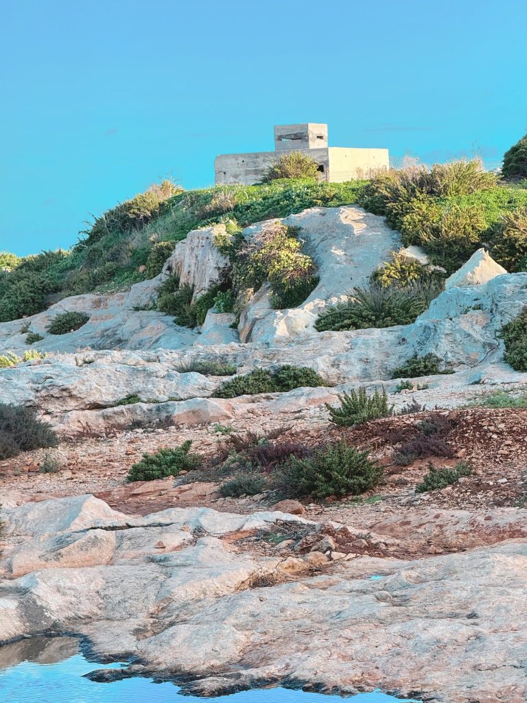 Skaliste wybrzeże w St Julian's